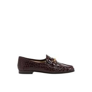 NEW SAM EDELMAN women's lucca bit loafer in french burgundy croc